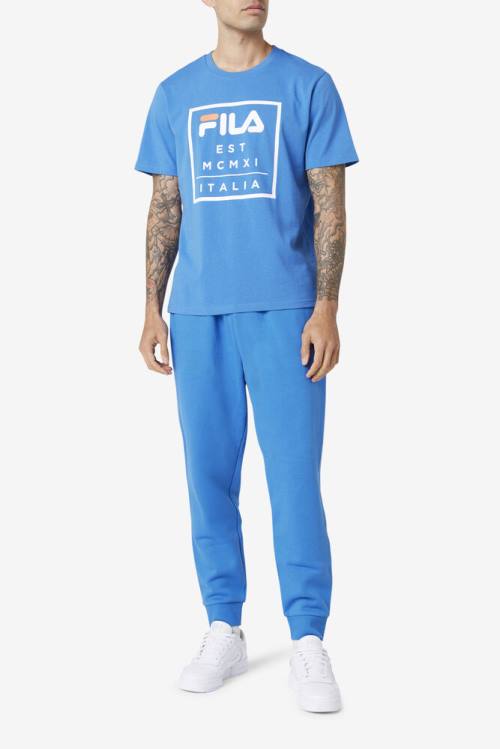 Fila Tenez Tee Miesten T Paidat Sininen | Fila493MI