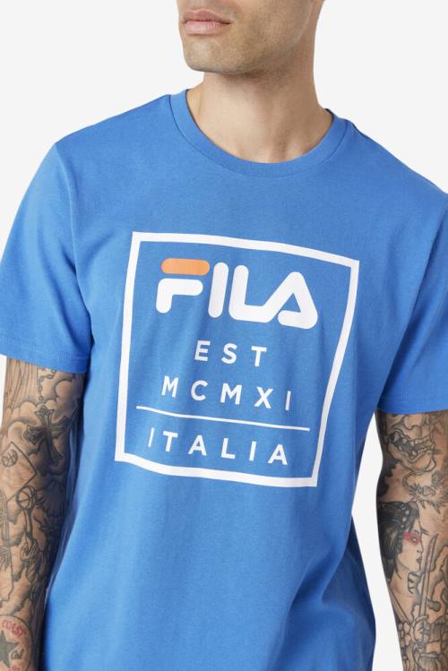 Fila Tenez Tee Miesten T Paidat Sininen | Fila493MI