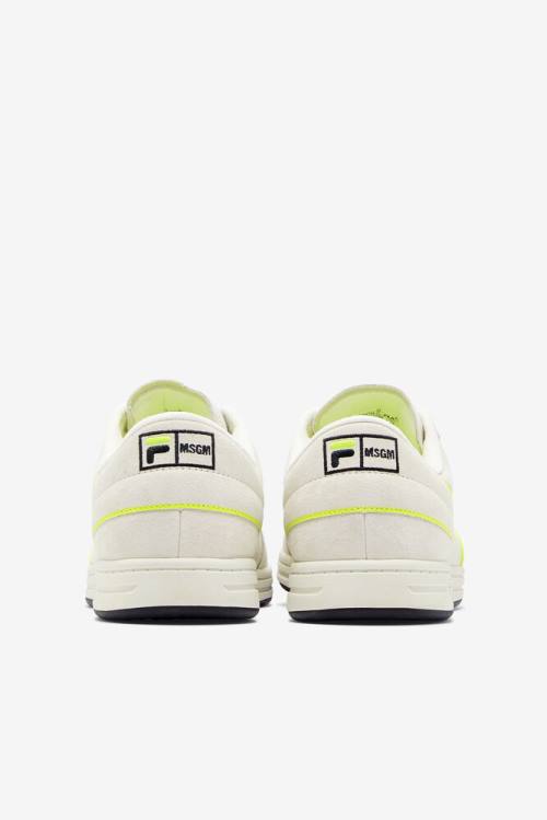 Fila Tennis 88 Premium X Msgm Miesten Tenniskengät Valkoinen Mustat Keltainen | Fila529YZ