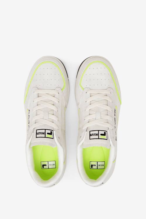 Fila Tennis 88 Premium X Msgm Miesten Tenniskengät Valkoinen Mustat Keltainen | Fila529YZ