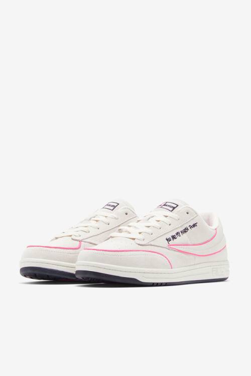Fila Tennis 88 Premium X Msgm Naisten Tenniskengät Valkoinen Mustat Pinkki | Fila637JV