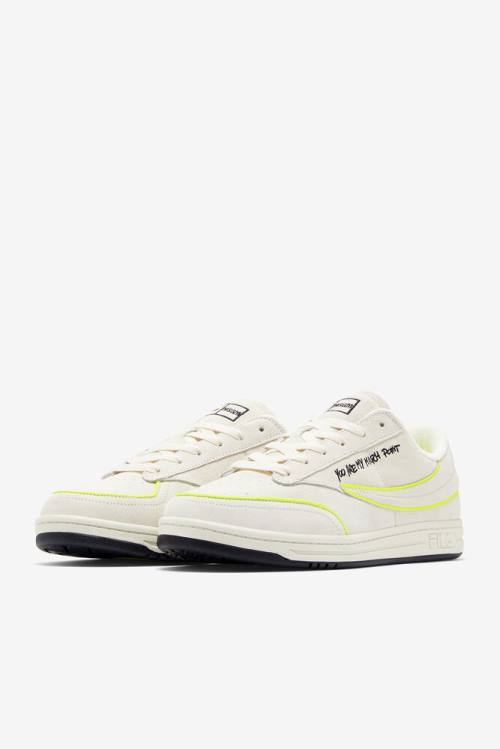 Fila Tennis 88 Premium X Msgm Naisten Tenniskengät Valkoinen Mustat Keltainen | Fila927MJ