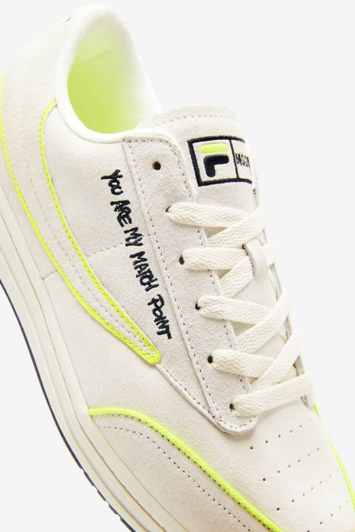 Fila Tennis 88 Premium X Msgm Naisten Tenniskengät Valkoinen Mustat Keltainen | Fila927MJ