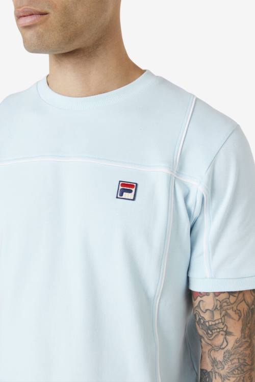 Fila Terrinda Crew Miesten T Paidat Sininen Valkoinen | Fila573QR