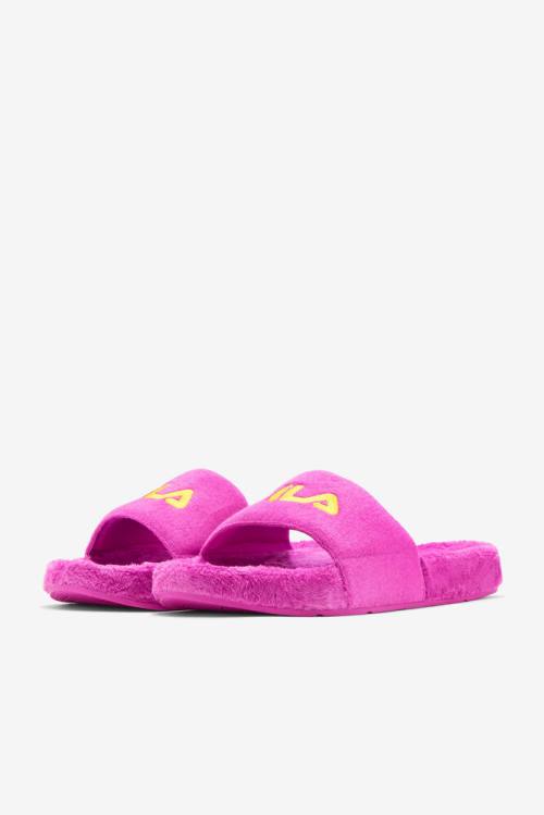 Fila Terry Drifter Miesten Rantasandaalit Fuksia Violetit Keltainen | Fila593GA