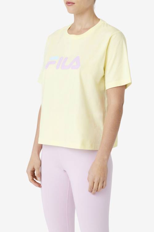 Fila Thea Tee Naisten T Paidat Keltainen | Fila325LH