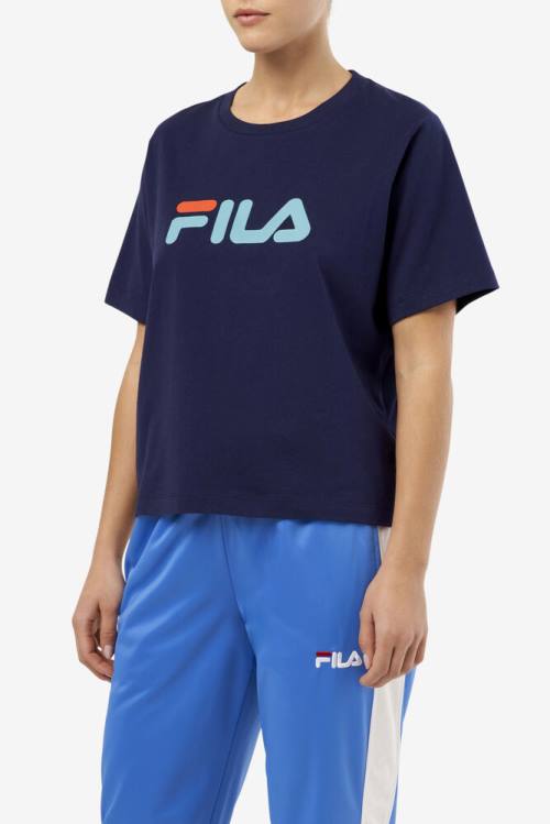 Fila Thea Tee Naisten T Paidat Laivastonsininen | Fila583ZJ