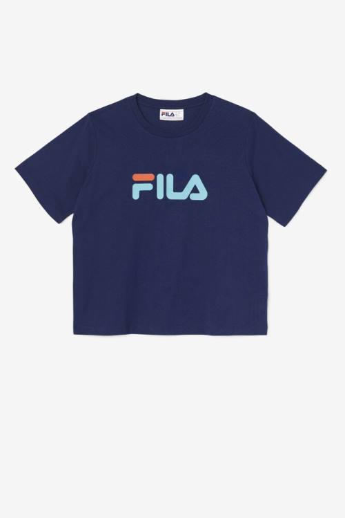 Fila Thea Tee Naisten T Paidat Laivastonsininen | Fila583ZJ