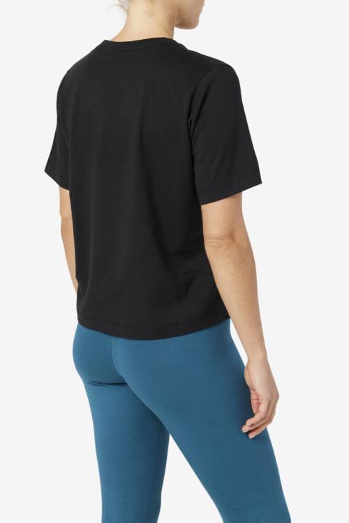 Fila Thea Tee Naisten T Paidat Mustat | Fila368ZD