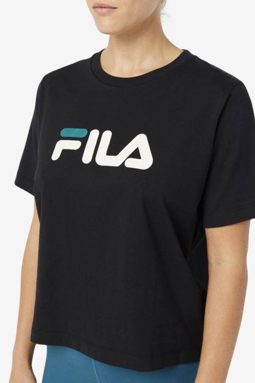 Fila Thea Tee Naisten T Paidat Mustat | Fila368ZD