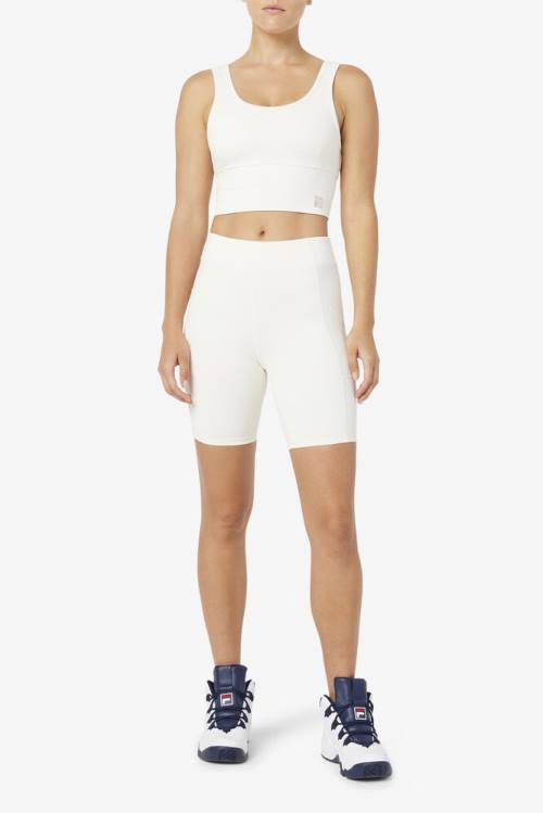 Fila Tiana Bike Naisten Shortsit Valkoinen | Fila632LM