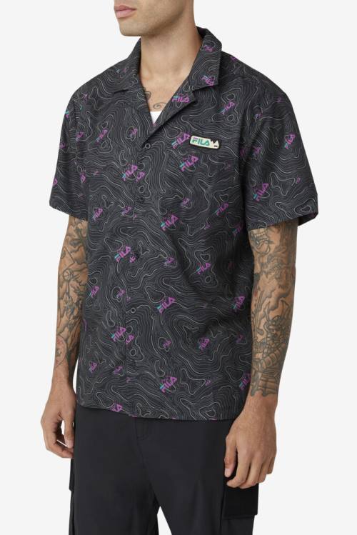 Fila Topo Caban Miesten Paidat Mustat | Fila803GF