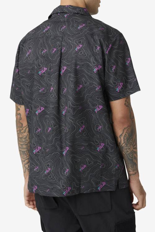 Fila Topo Caban Miesten Paidat Mustat | Fila803GF