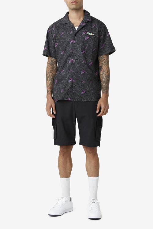 Fila Topo Caban Miesten Paidat Mustat | Fila803GF