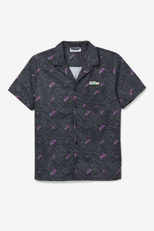 Fila Topo Caban Miesten Paidat Mustat | Fila803GF