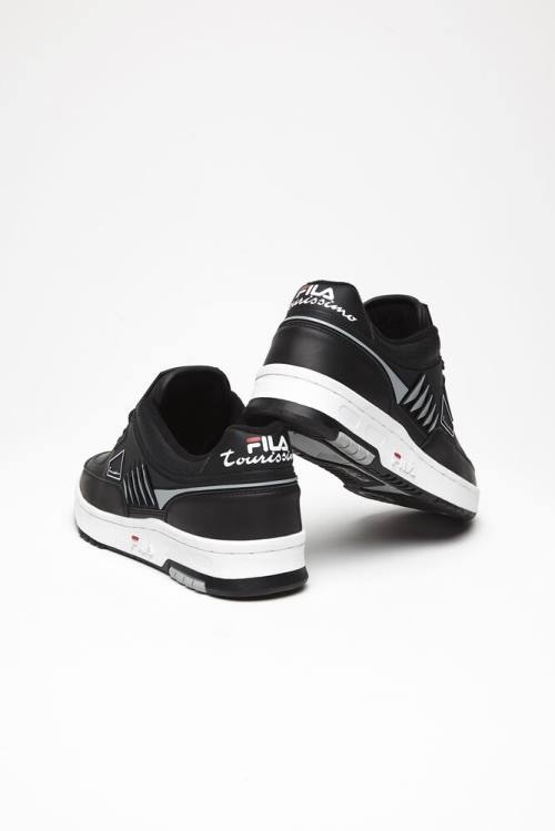 Fila Tourissimo Low Miesten Tennarit Mustat Valkoinen Punainen | Fila234IC
