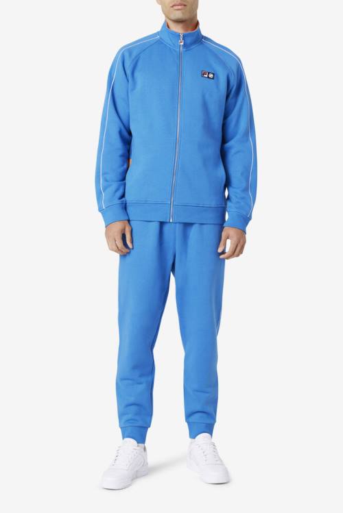 Fila Townes Jogger Miesten Housut Sininen Valkoinen Koralli Pinkki | Fila408OL