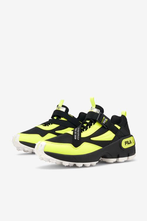 Fila Trailpacer Slip-on Miesten Tennarit Mustat Keltainen Valkoinen | Fila617MZ