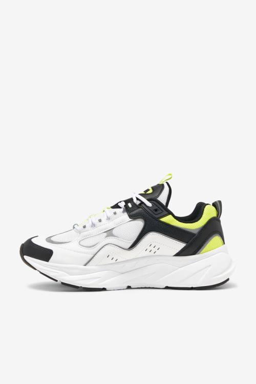 Fila Trigate Miesten Plus Tennarit Valkoinen Mustat Keltainen | Fila049LR