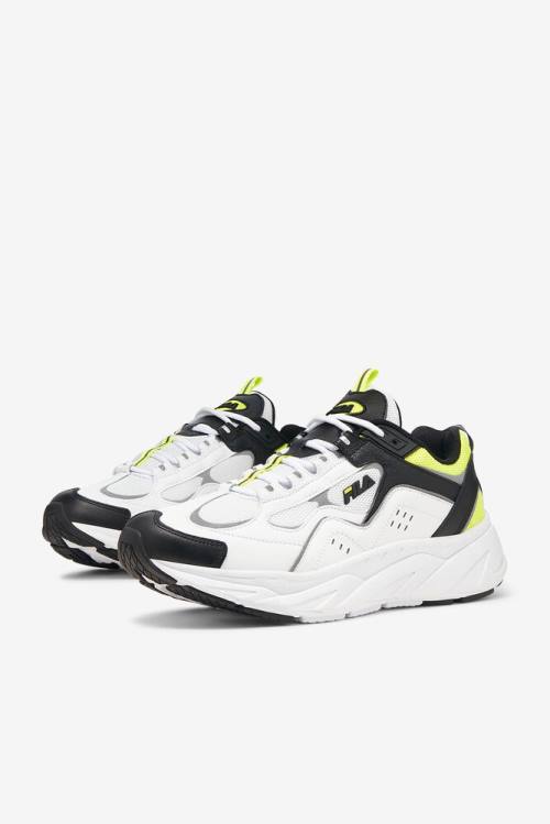 Fila Trigate Miesten Plus Tennarit Valkoinen Mustat Keltainen | Fila049LR