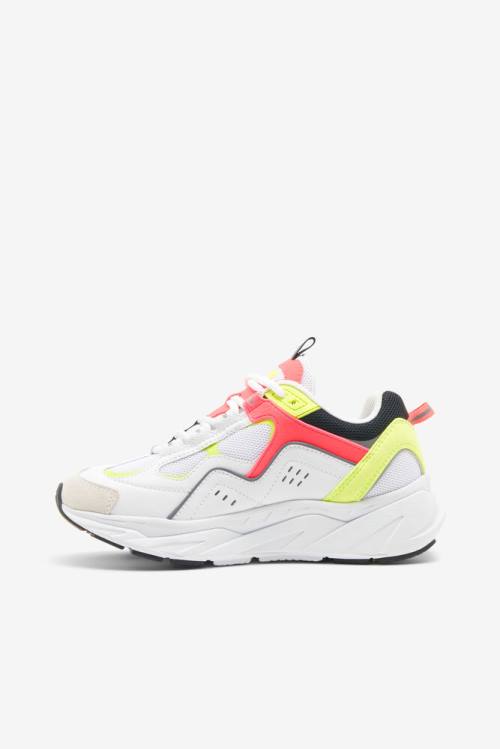 Fila Trigate Naisten Plus Tennarit Valkoinen Pinkki Keltainen | Fila716WP