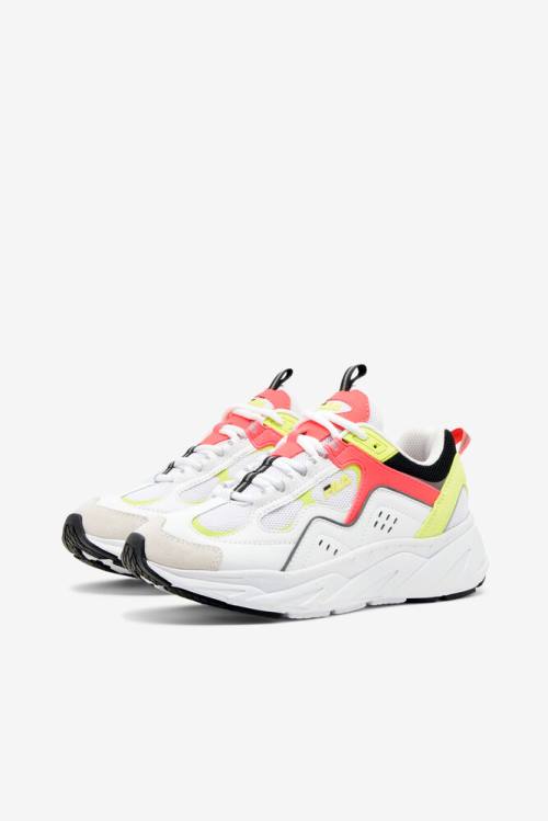 Fila Trigate Naisten Plus Tennarit Valkoinen Pinkki Keltainen | Fila716WP