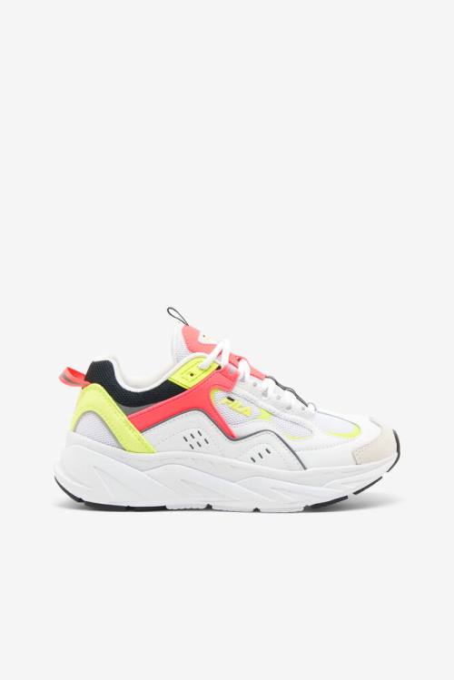 Fila Trigate Naisten Plus Tennarit Valkoinen Pinkki Keltainen | Fila716WP