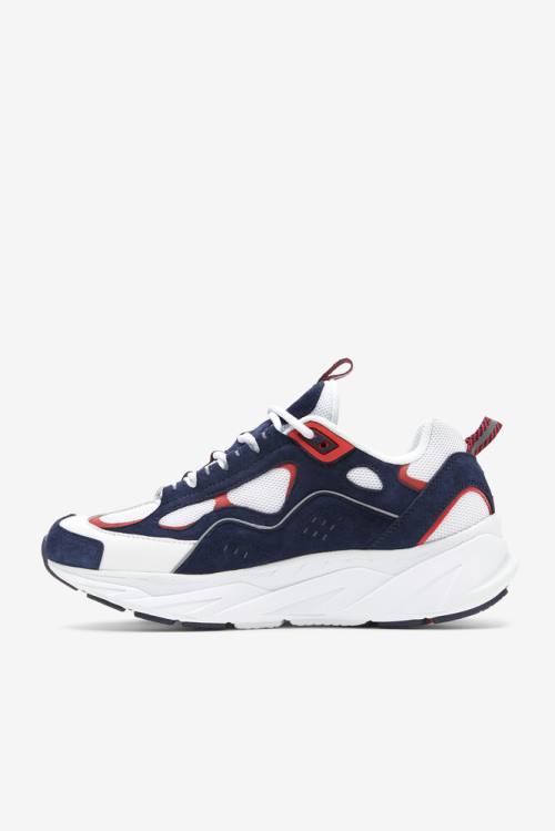 Fila Trigate Naisten X Brooks Brothers Tennarit Valkoinen Laivastonsininen Punainen | Fila791BJ