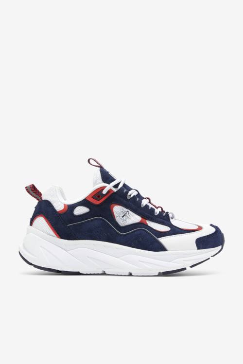 Fila Trigate Naisten X Brooks Brothers Tennarit Valkoinen Laivastonsininen Punainen | Fila791BJ