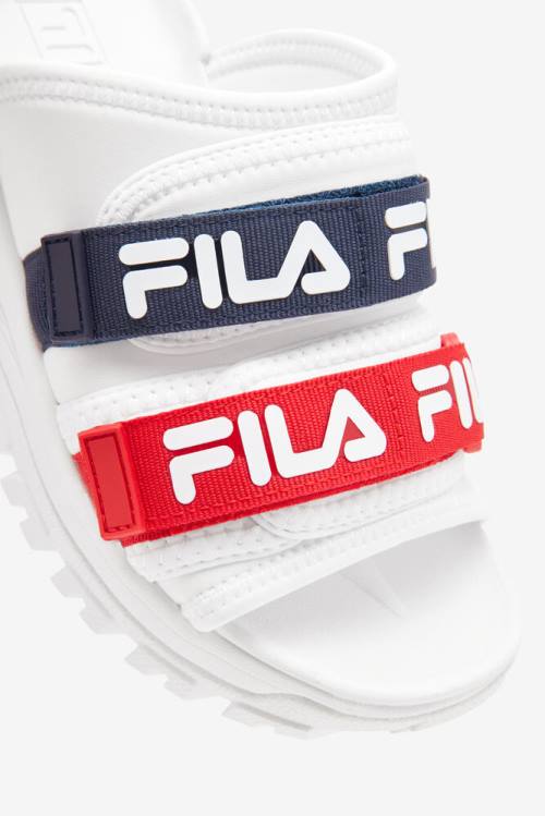 Fila Ulkoilu Naisten Rantasandaalit Valkoinen Laivastonsininen Punainen | Fila728XI