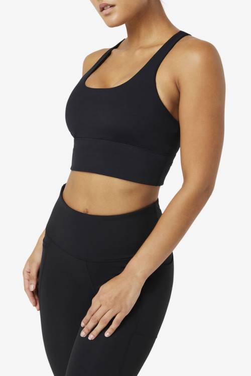Fila Uplift Cross Back Bra Naisten Topit Mustat | Fila172ID