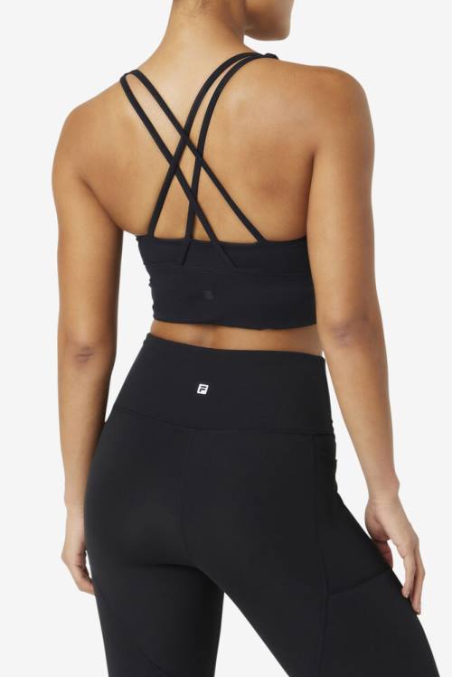 Fila Uplift Cross Back Bra Naisten Topit Mustat | Fila172ID