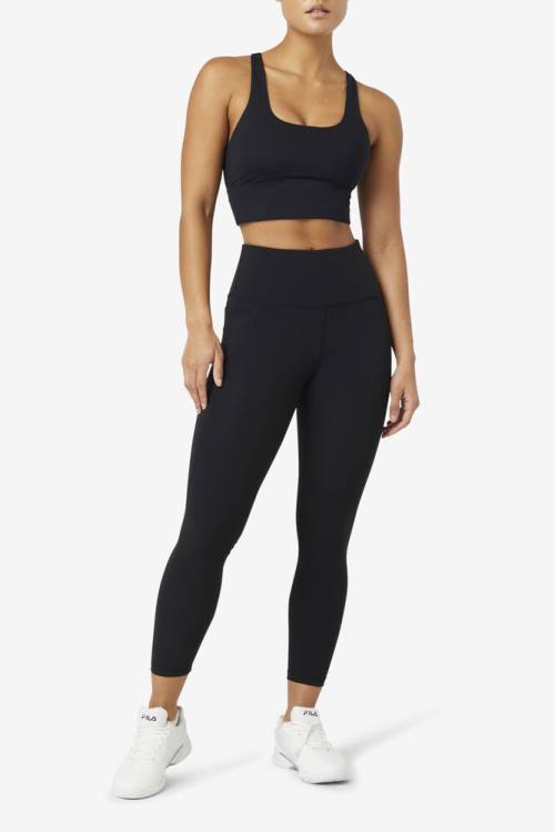 Fila Uplift Cross Back Bra Naisten Topit Mustat | Fila172ID
