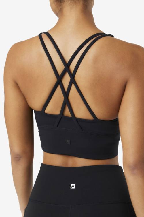 Fila Uplift Cross Back Bra Naisten Topit Mustat | Fila172ID