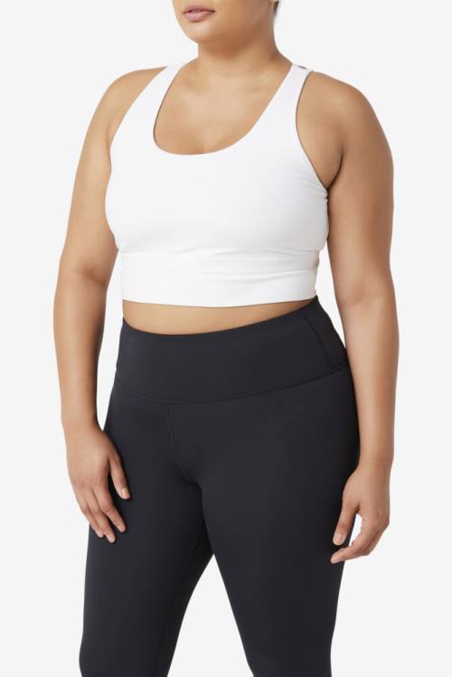 Fila Uplift Cross Back Bra Naisten Topit Valkoinen | Fila230OQ