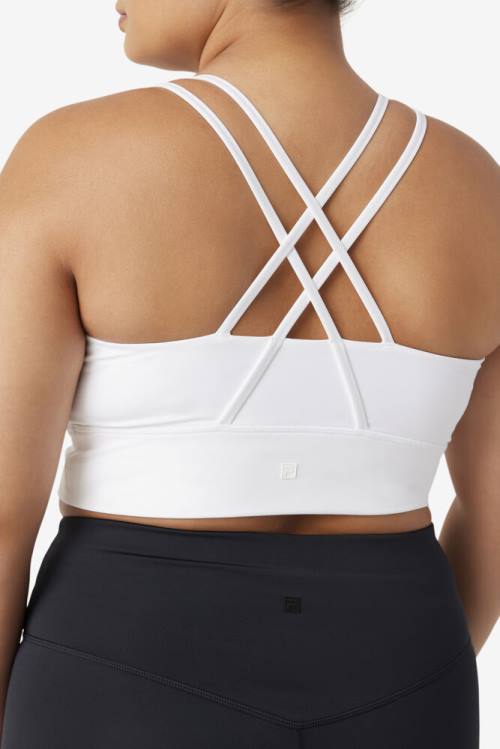 Fila Uplift Cross Back Bra Naisten Topit Valkoinen | Fila230OQ