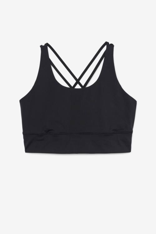 Fila Uplift Cross Back Bra Naisten Topit Mustat | Fila324ZE