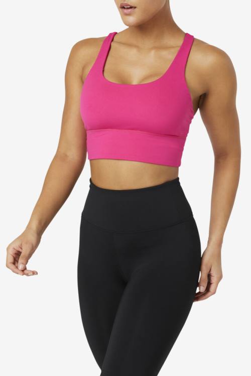Fila Uplift Cross Back Bra Naisten Topit Vaaleanpinkki | Fila426VU