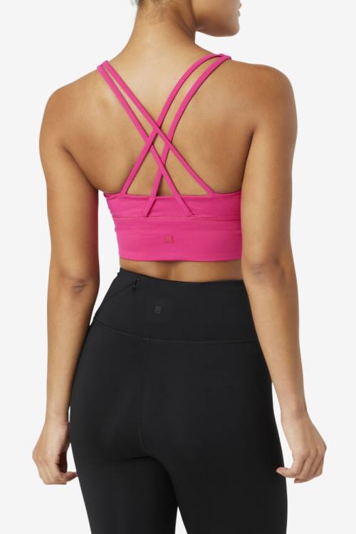 Fila Uplift Cross Back Bra Naisten Topit Vaaleanpinkki | Fila426VU