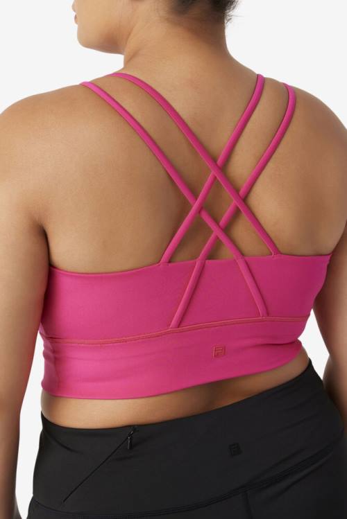 Fila Uplift Cross Back Bra Naisten Topit Vaaleanpinkki | Fila835LI