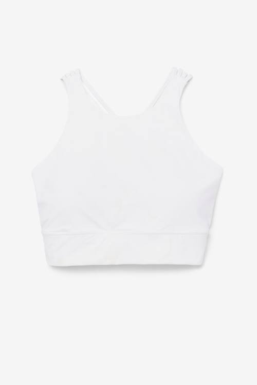 Fila Uplift High Neck Sports Bra Naisten Topit Valkoinen | Fila985SH