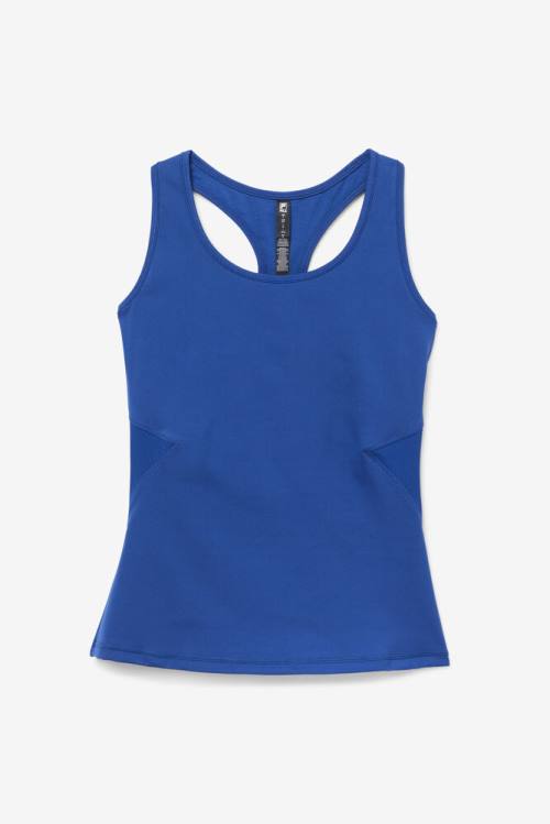 Fila Uplift Open Racerback Tank Naisten Topit Laivastonsininen Mustat | Fila045AF