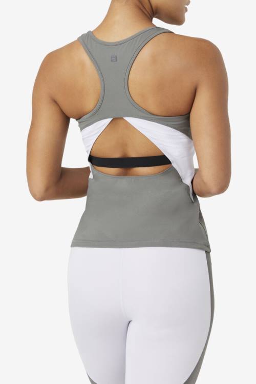 Fila Uplift Open Racerback Tank Naisten Topit Laventeli Sininen | Fila501OY