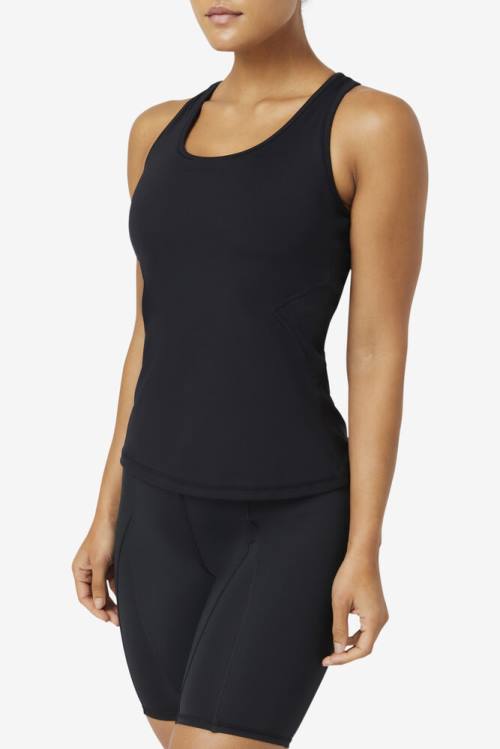 Fila Uplift Open Racerback Tank Naisten Topit Mustat | Fila751FQ