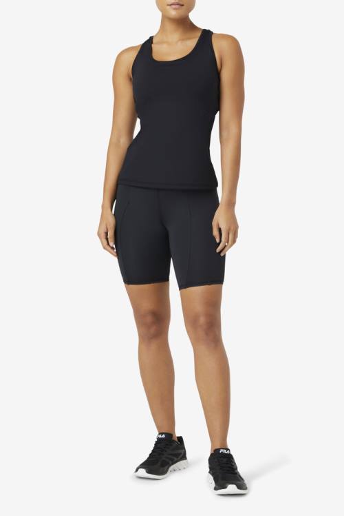 Fila Uplift Open Racerback Tank Naisten Topit Mustat | Fila751FQ