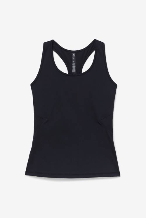Fila Uplift Open Racerback Tank Naisten Topit Mustat | Fila751FQ