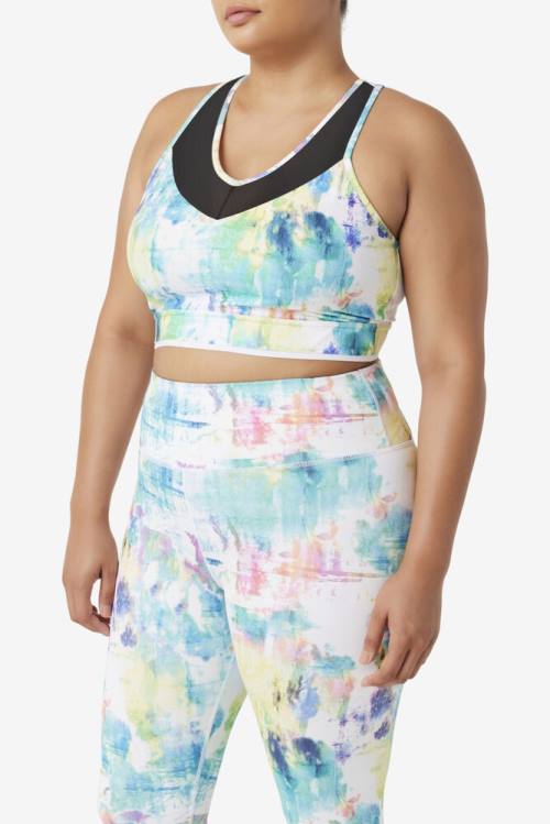 Fila Uplift Racerback Bra Naisten Topit Mustat Valkoinen | Fila023YG