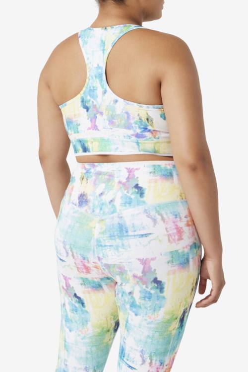 Fila Uplift Racerback Bra Naisten Topit Mustat Valkoinen | Fila023YG