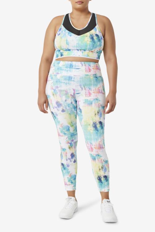 Fila Uplift Racerback Bra Naisten Topit Mustat Valkoinen | Fila023YG