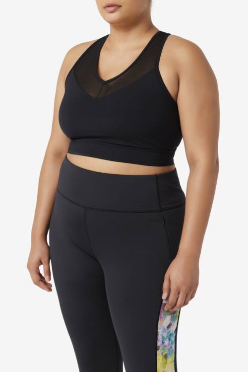 Fila Uplift Racerback Bra Naisten Topit Mustat | Fila408LN